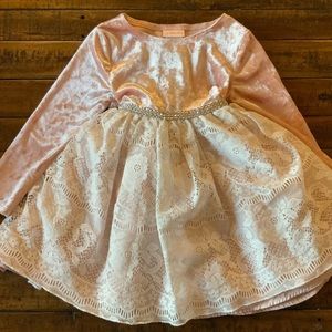 Youngland Velvet/Lace Dress